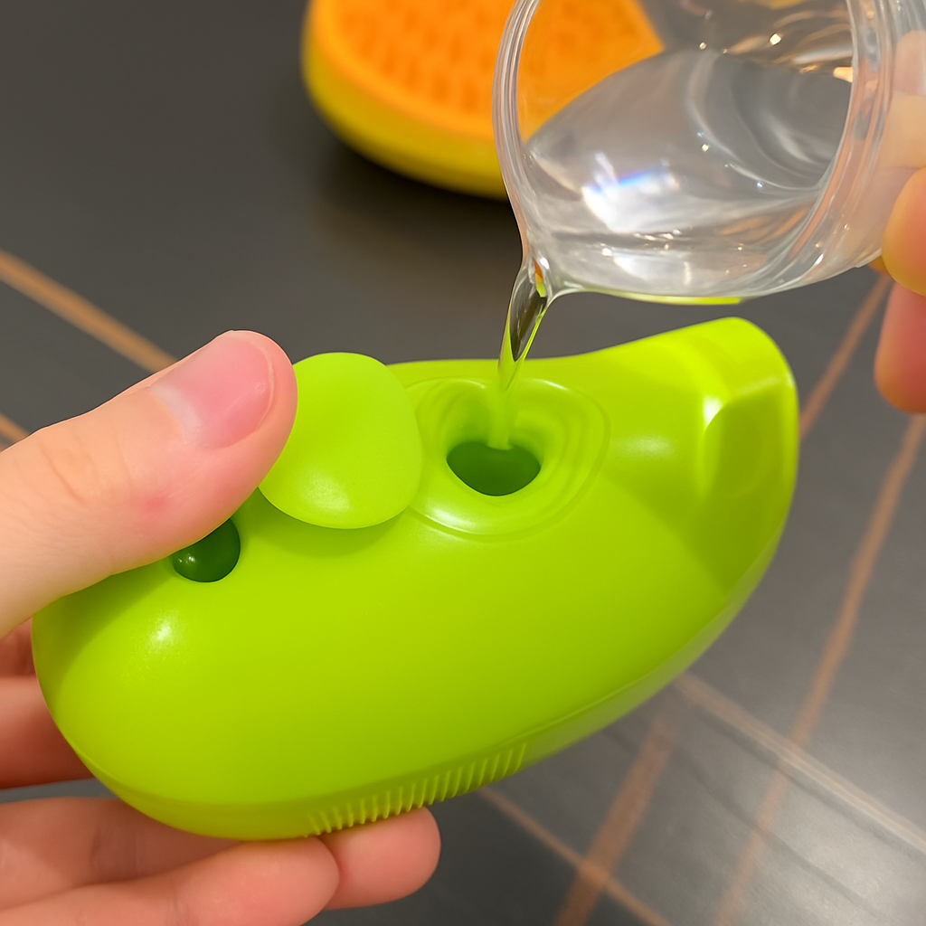 Cepillo de vapor para mascotas: Baño Express sem Estresse