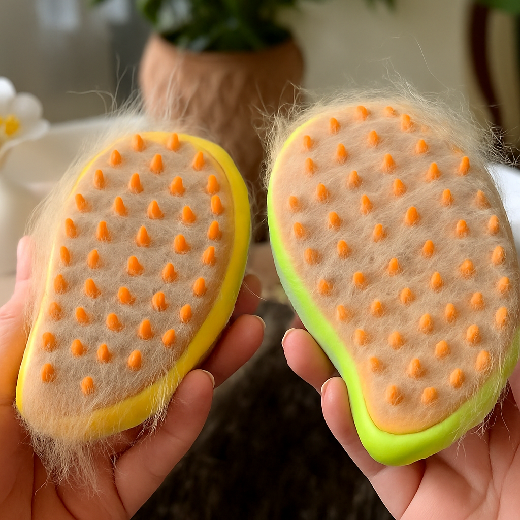 Cepillo de vapor para mascotas: Baño Express sem Estresse