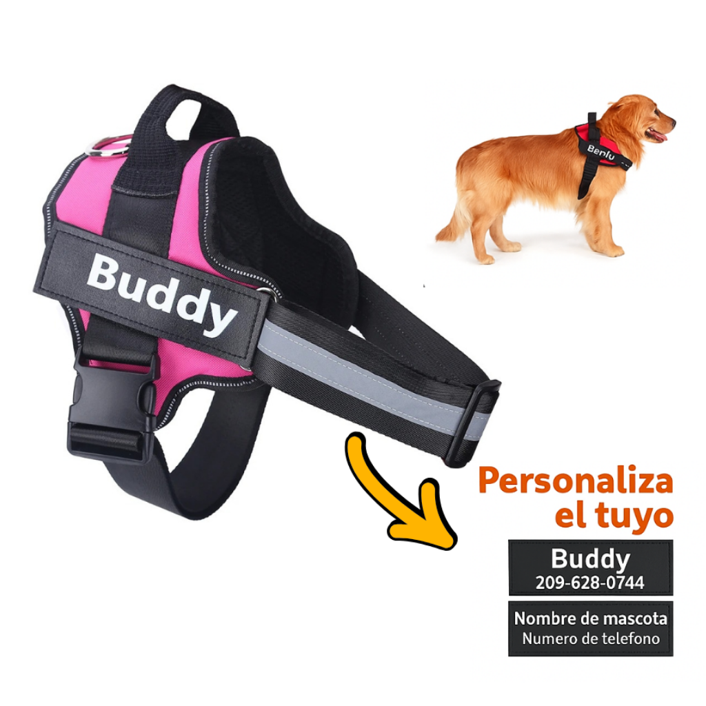 Arnés Personalizado y Ajustable para Perros