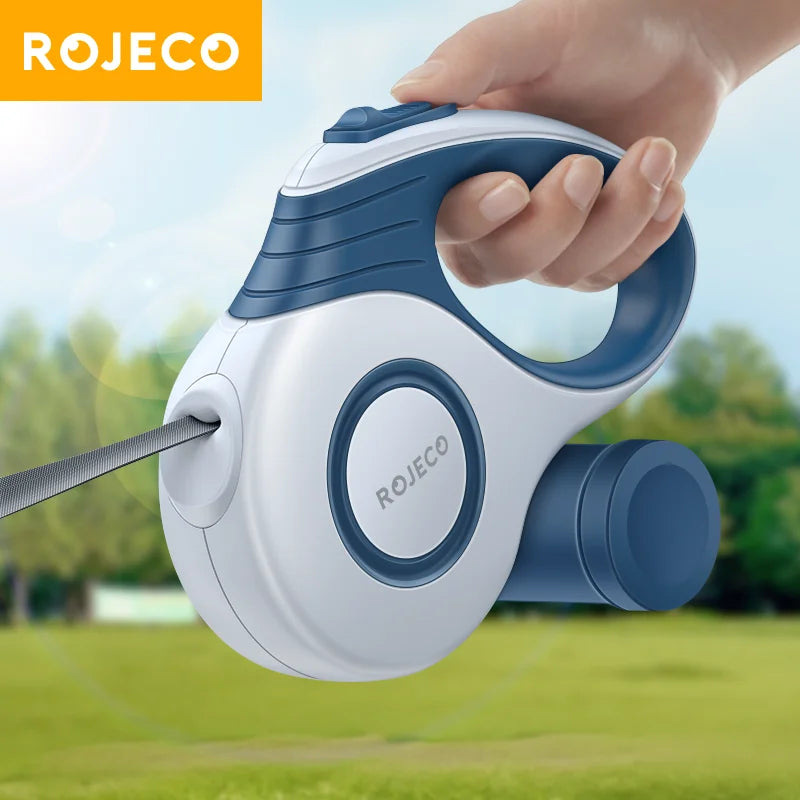 Correa retráctil automática para perros ROJECO