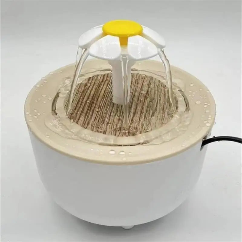 Bebedero eléctrico silencioso para gatos con filtro automático