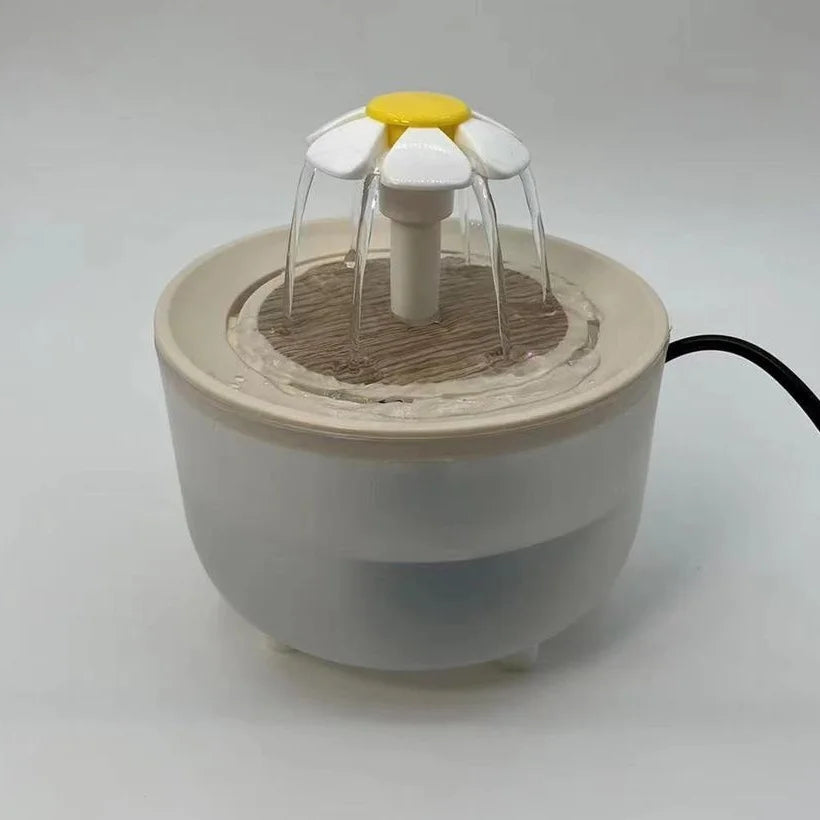 Bebedero eléctrico silencioso para gatos con filtro automático
