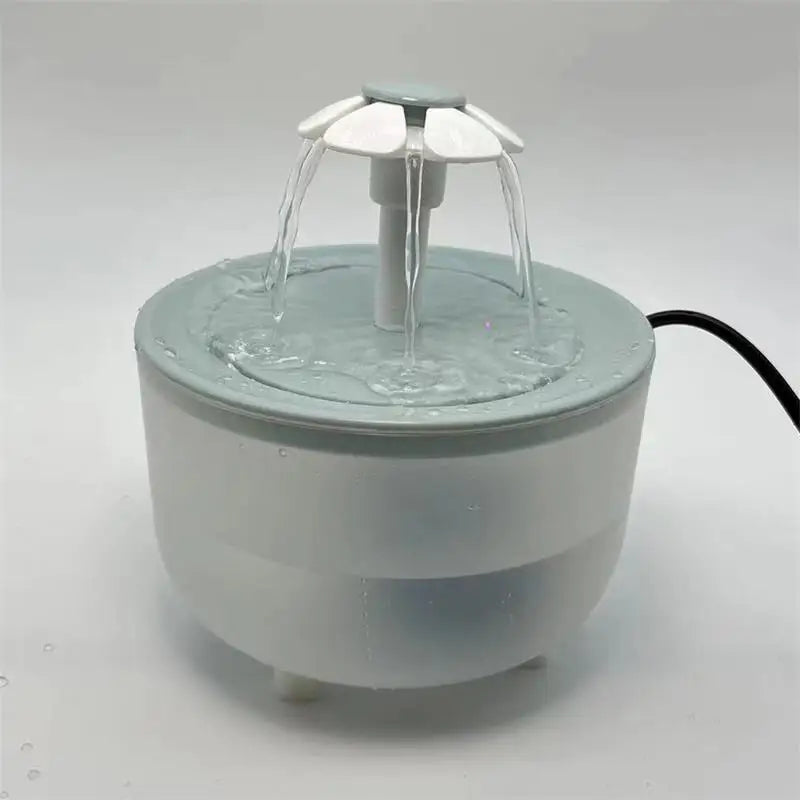 Bebedero eléctrico silencioso para gatos con filtro automático