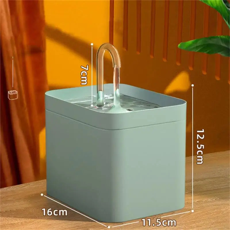 Dispensador de agua para mascotas con filtro automático