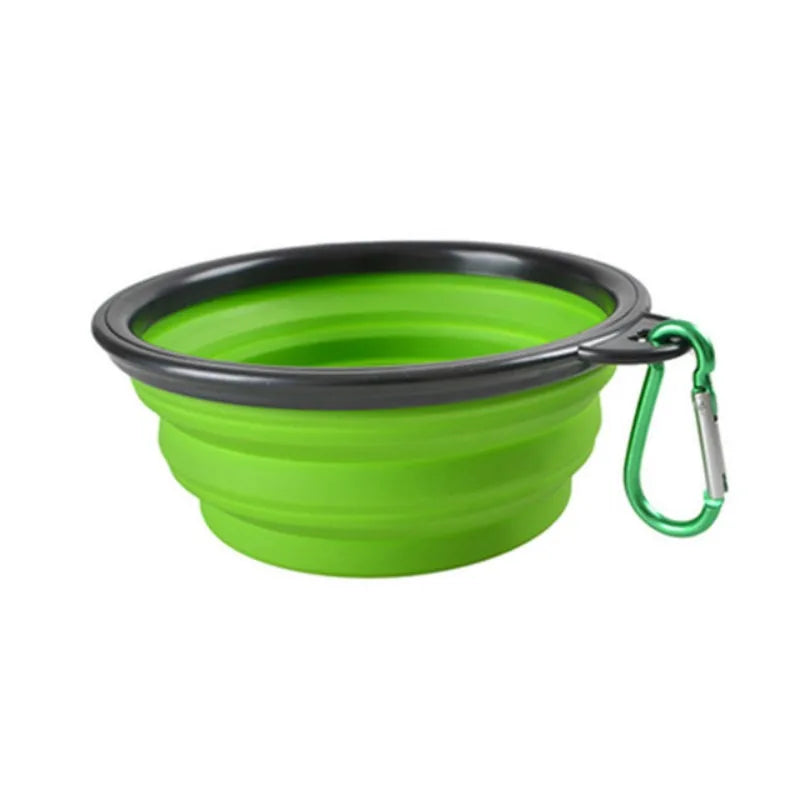 Comedero plegable de silicona para perros