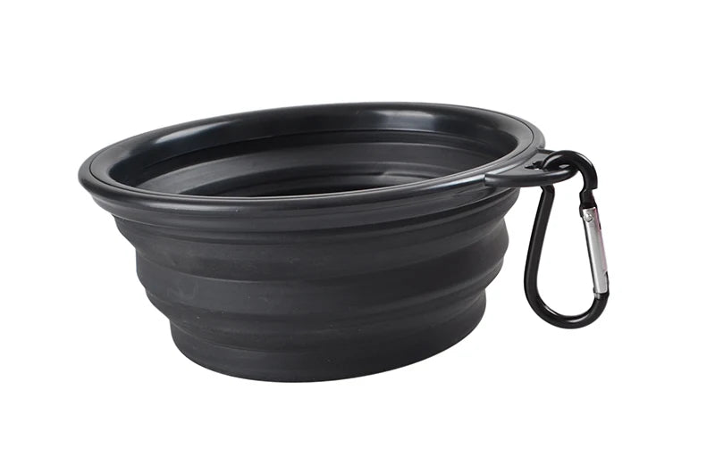 Comedero plegable de silicona para perros