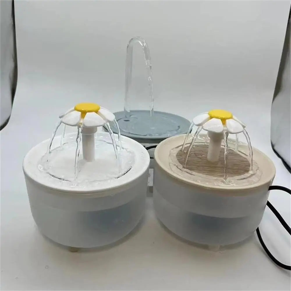 Bebedero eléctrico silencioso para gatos con filtro automático