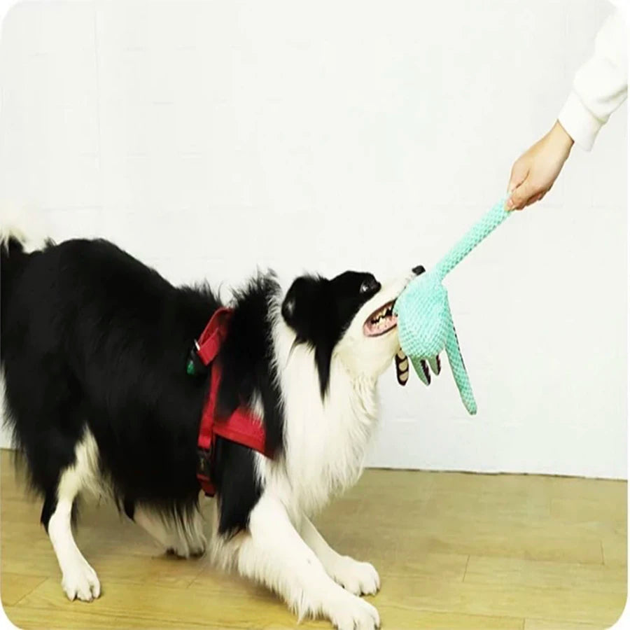 Juguete de pulpo de peluche para perro