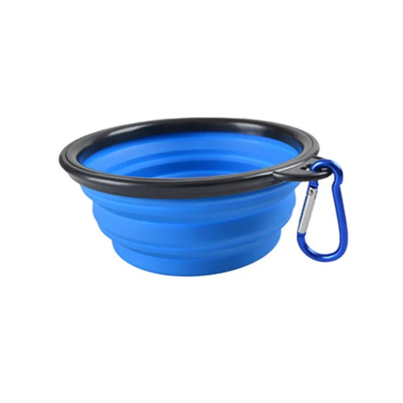 Comedero plegable de silicona para perros