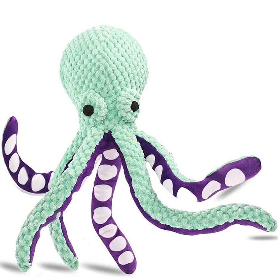 Juguete de pulpo de peluche para perro