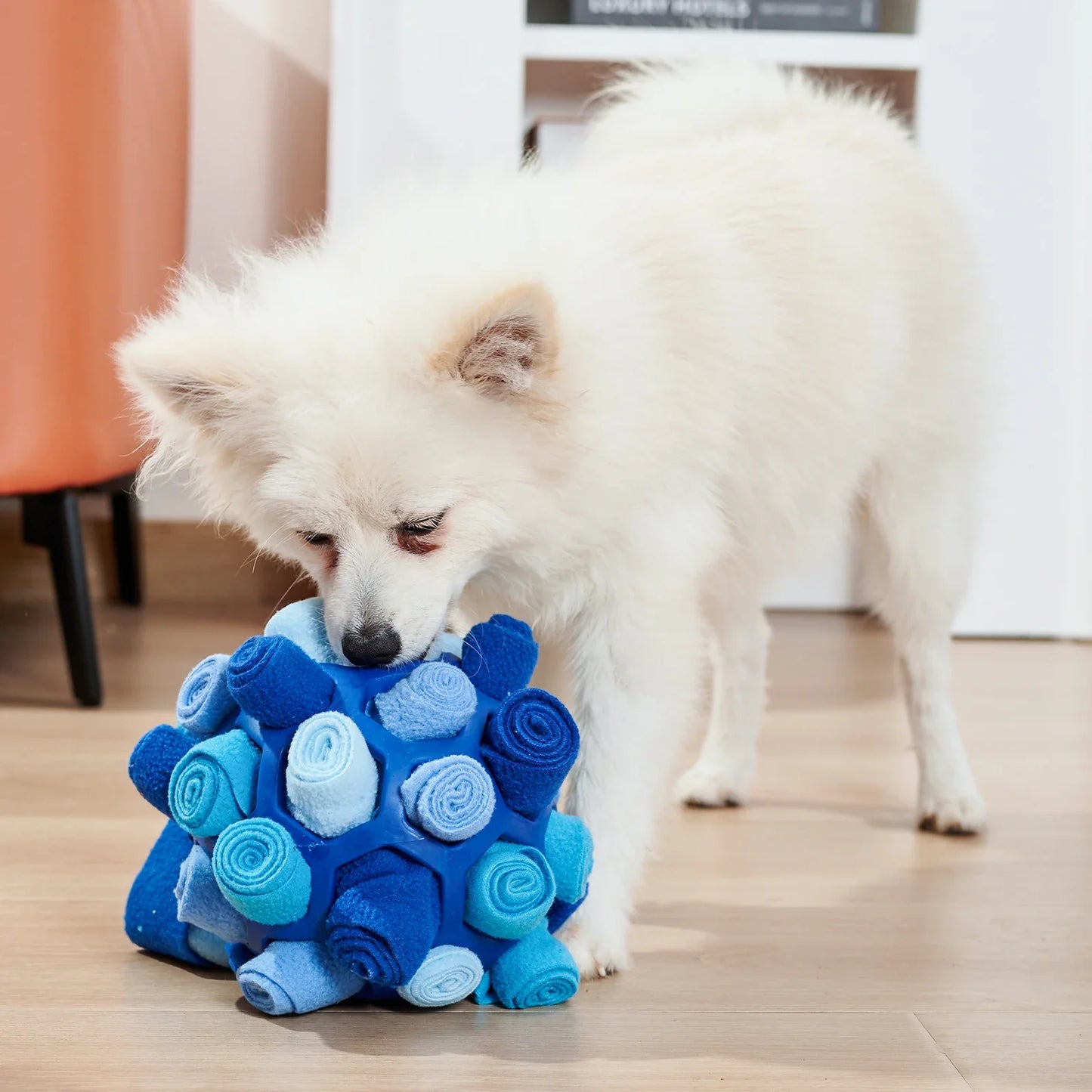 Pelota olfateadora para mascotas