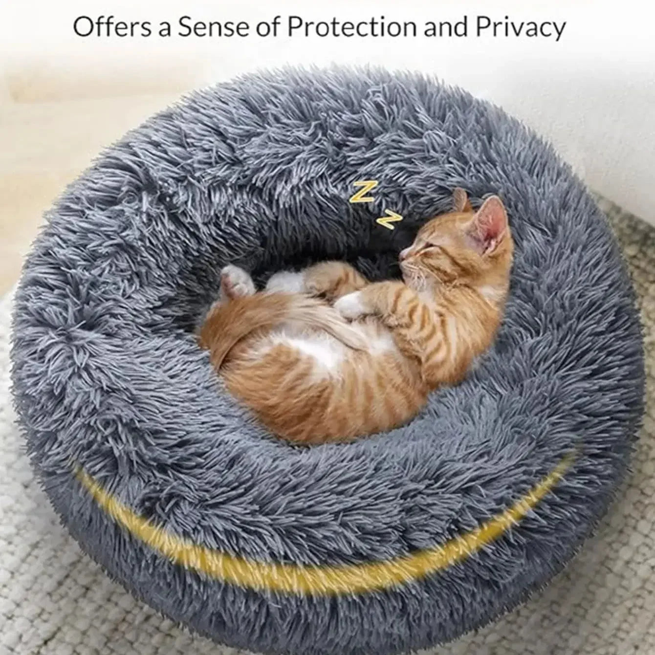 Cama redonda para mascotas de 40 a 90 cm para perros grandes