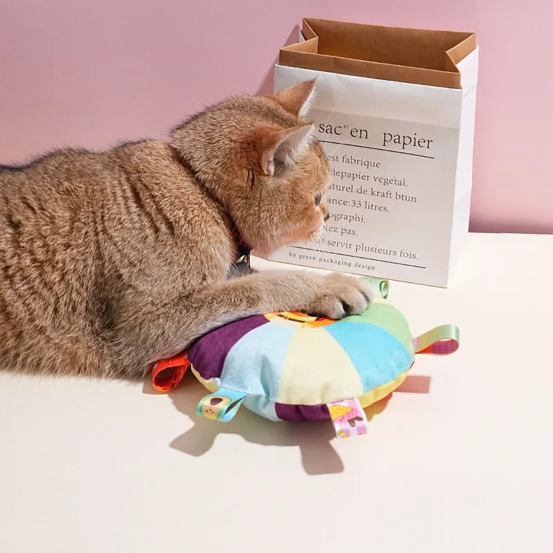 Divertidos juguetes de peluche de arcoíris para perros