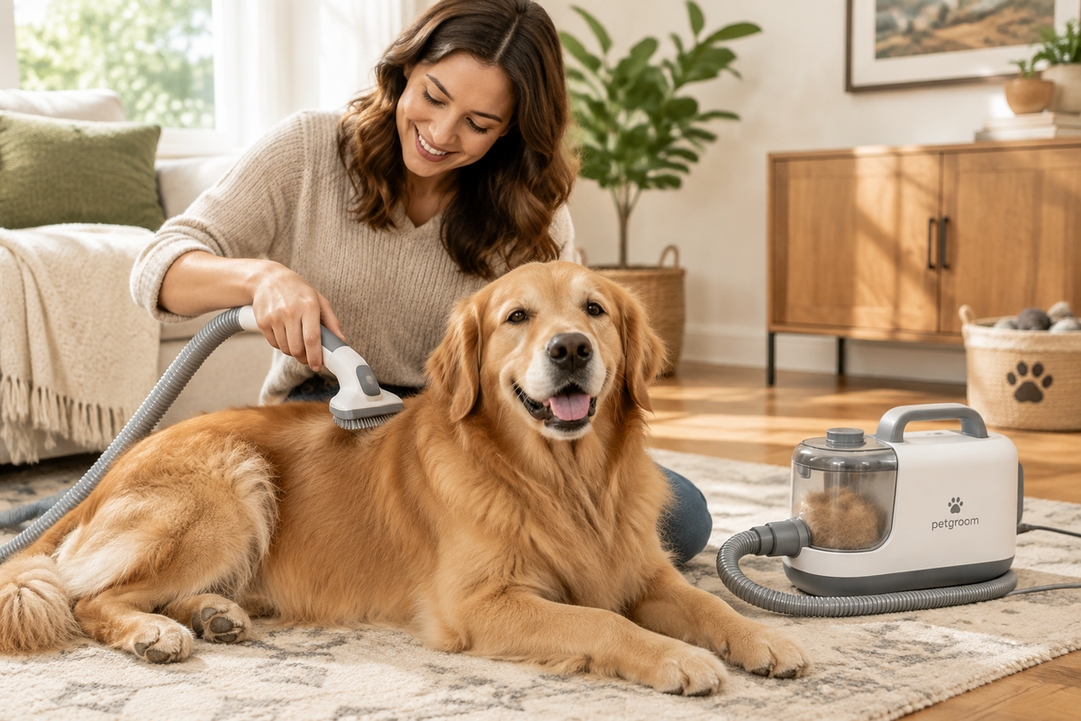 Best pet grooming vacuum for small dog owners who shed