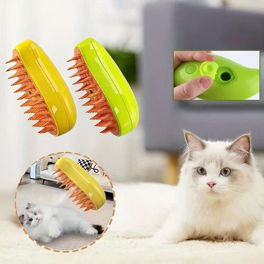 Cepillo de vapor para mascotas: Baño Express sem Estresse