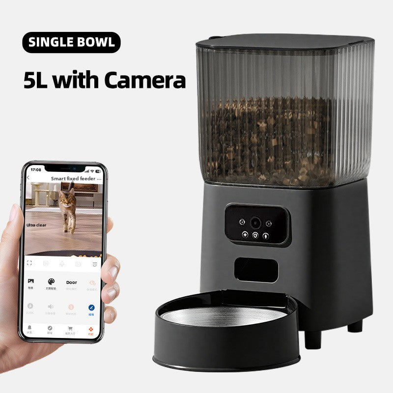 Automatic Pet Feeder with Camera & WiFi Food Dispenser | pet accessories | Petly store.