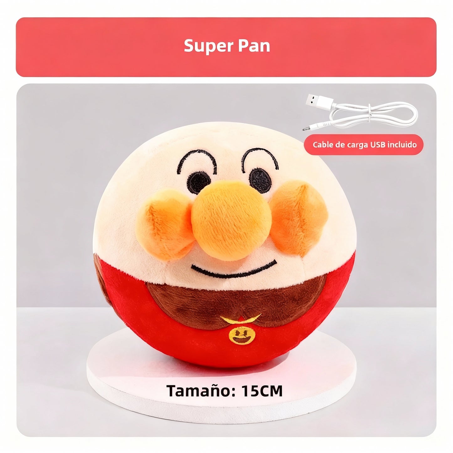 Pelota eléctrica de peluche