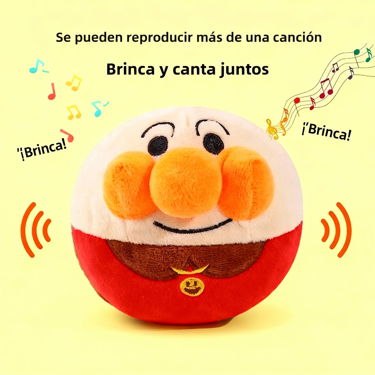 Pelota eléctrica de peluche