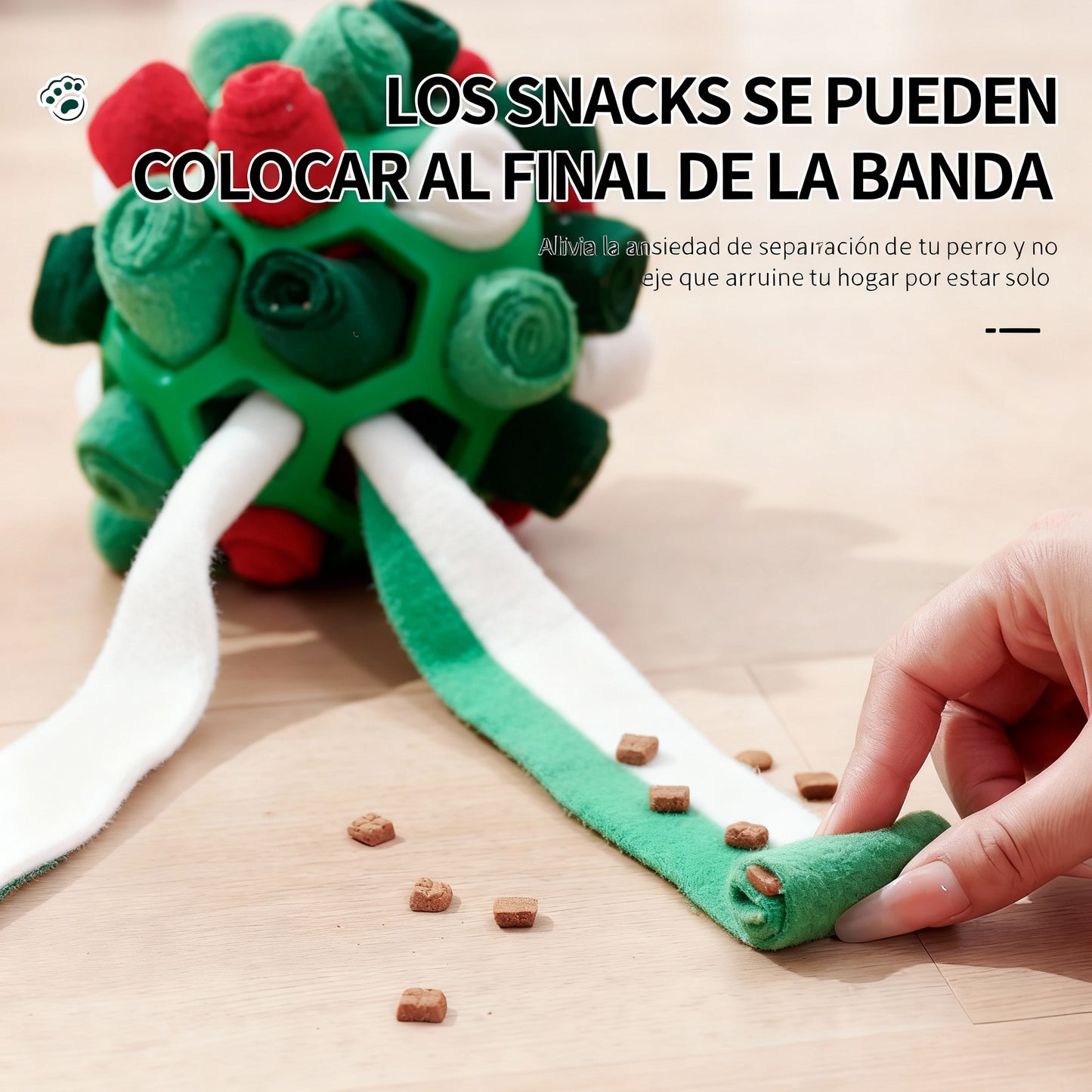 Pelota olfateadora para mascotas