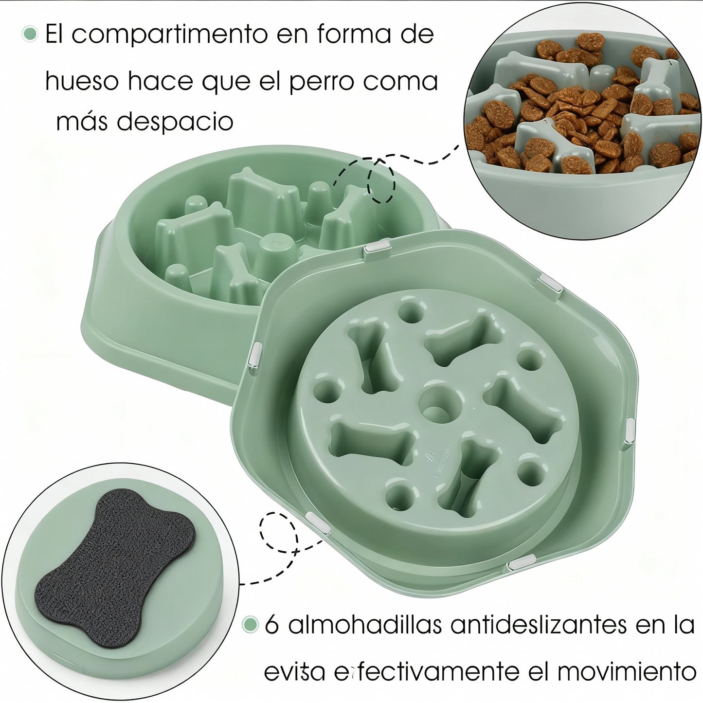 Comedero lento para perros