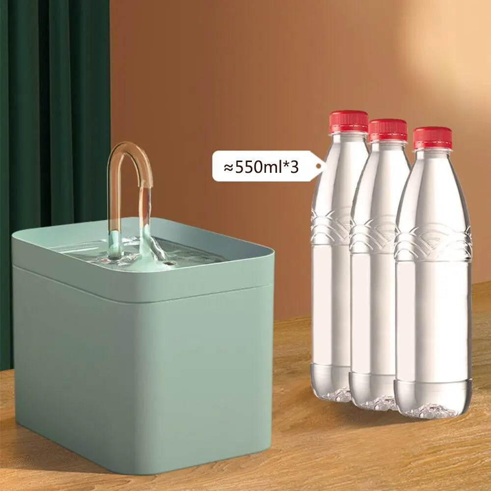 Dispensador de agua para mascotas con filtro automático