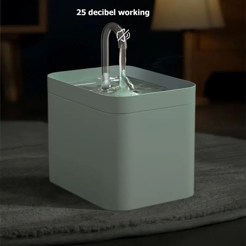 Dispensador de agua para mascotas con filtro automático