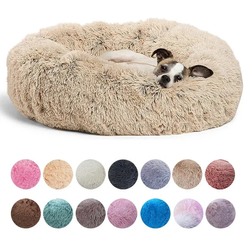 Cama redonda para mascotas de 40 a 90 cm para perros grandes