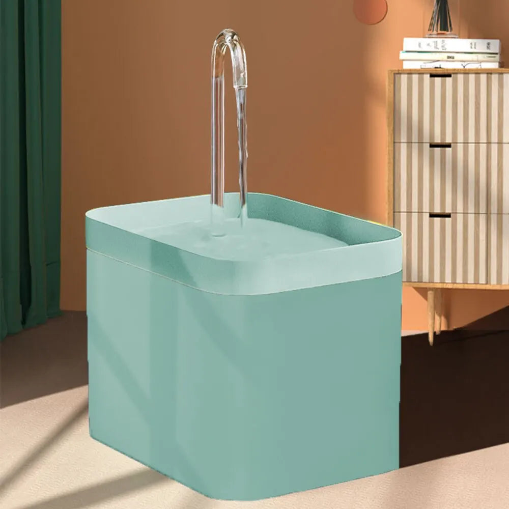 Dispensador de agua para mascotas con filtro automático