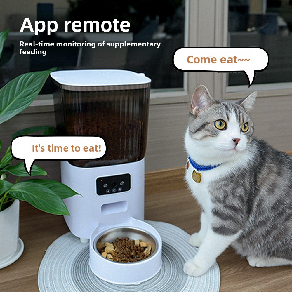 Automatic Pet Feeder with Camera & WiFi Food Dispenser | pet accessories | Petly store.