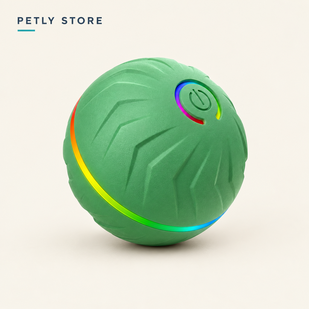 Petly Store branded green smart bouncing ball